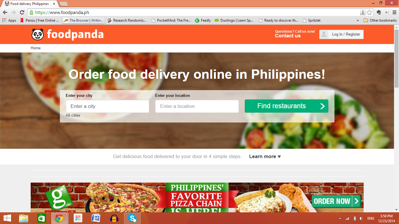 Food Panda Website