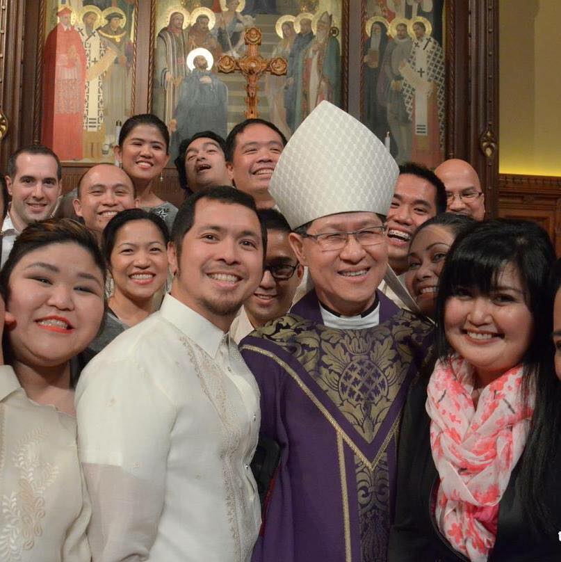 With Cardinal Tagle