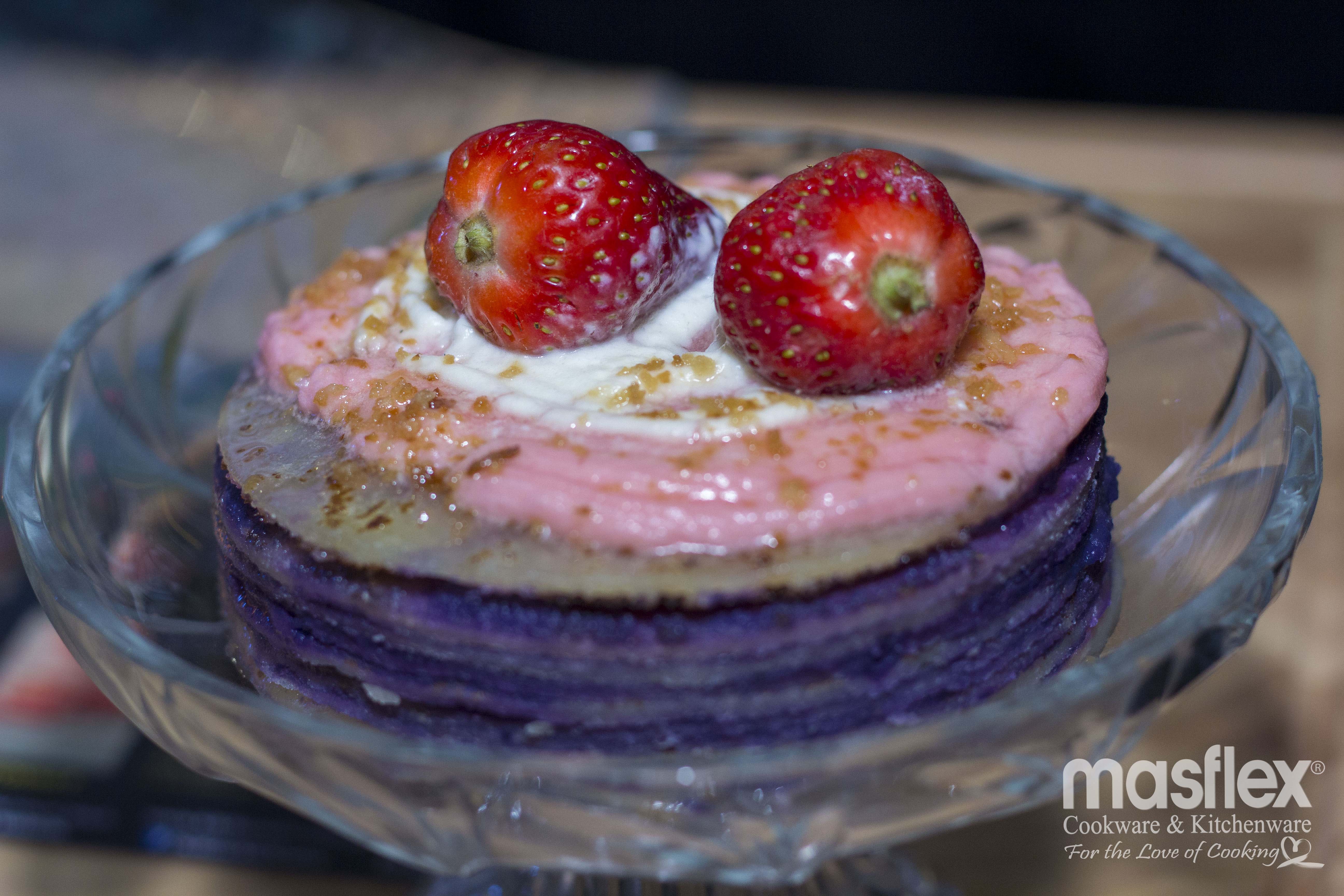 Bibingka Ube Crepe Cake