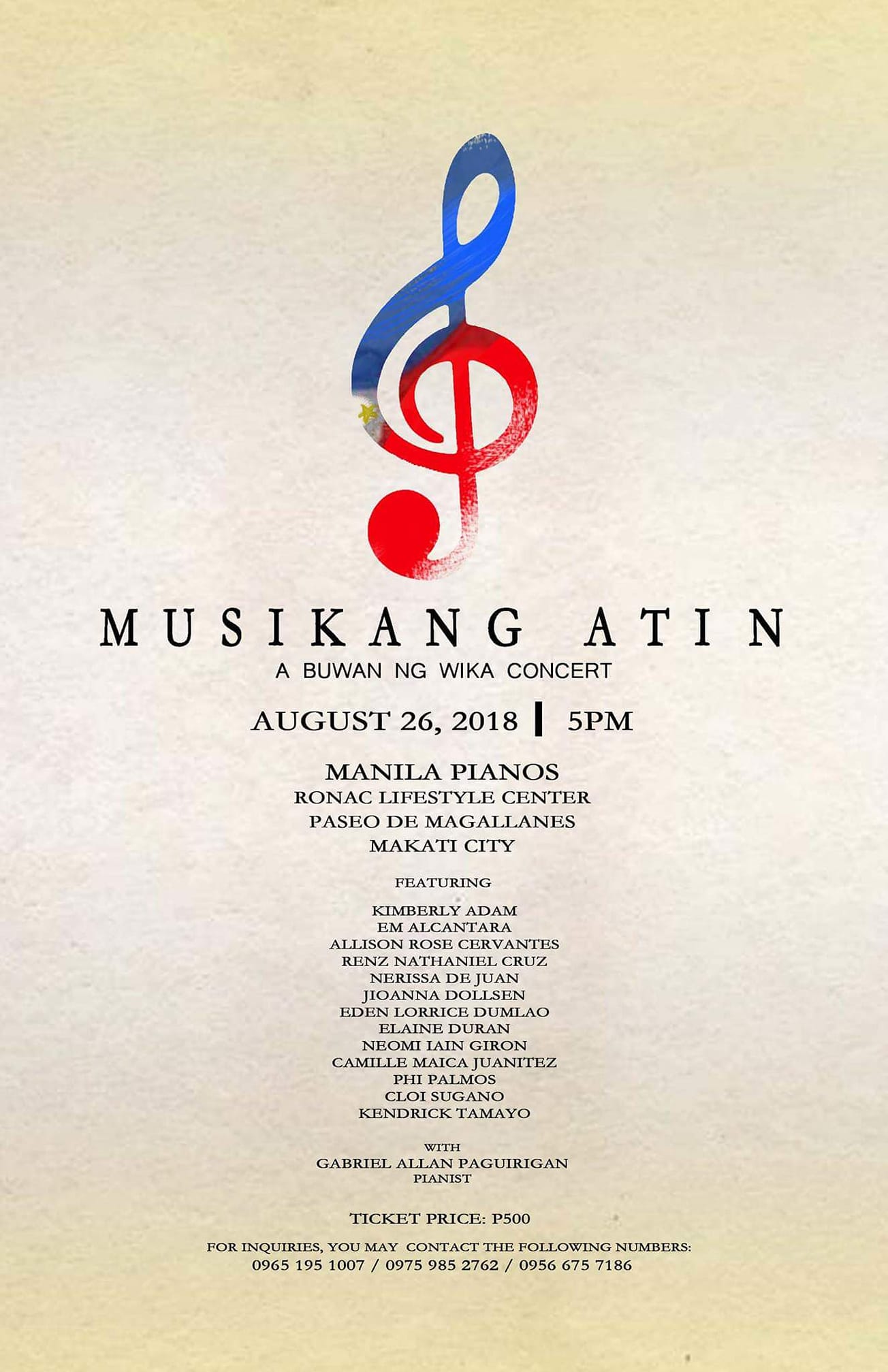 musikang atin poster