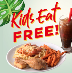 Max’s Summer Promos Kids Eat Free (poster)